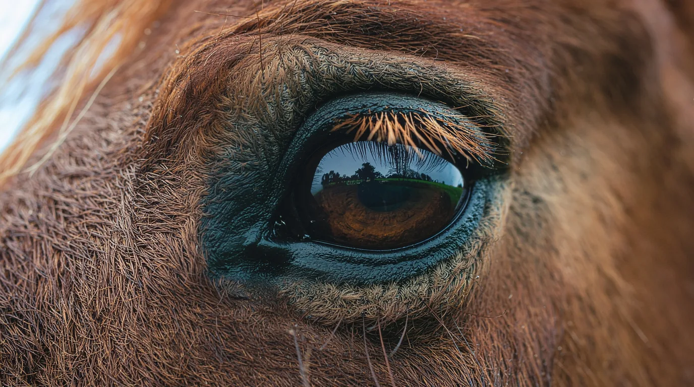 Un regard de cheval au Le Meynet Ranch, Audrix