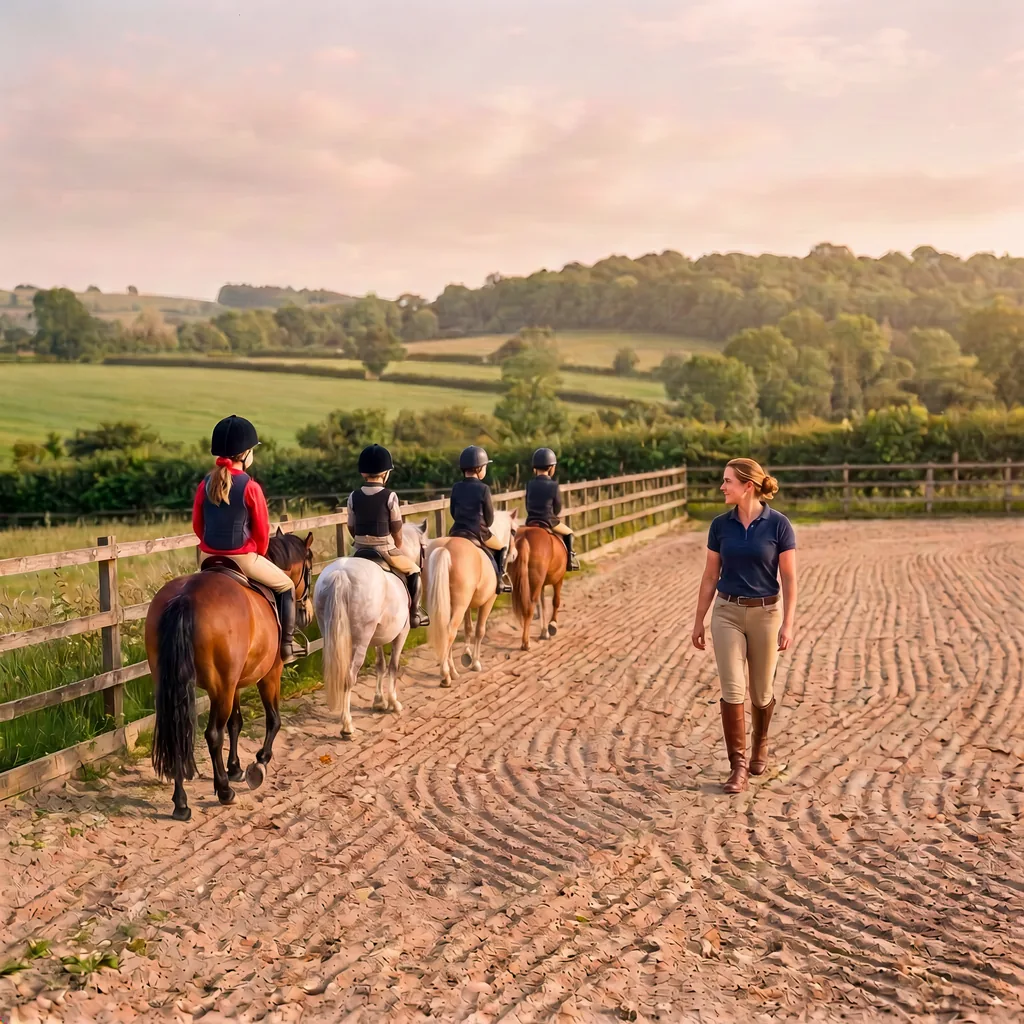 Cours de poney à Audrix, Dordogne